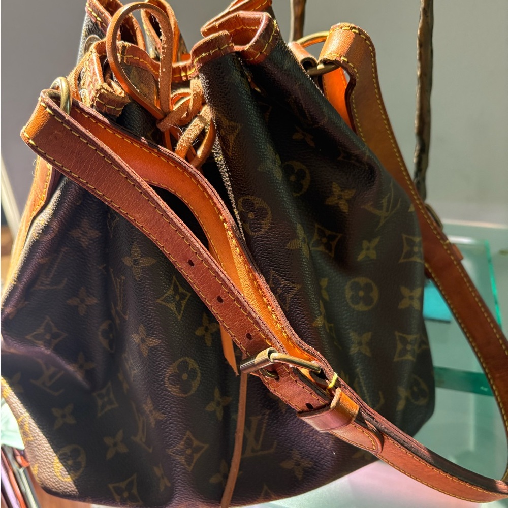 Louis Vuitton Dark Brown Gold Monogram Shoulder Bag Certified Authentication